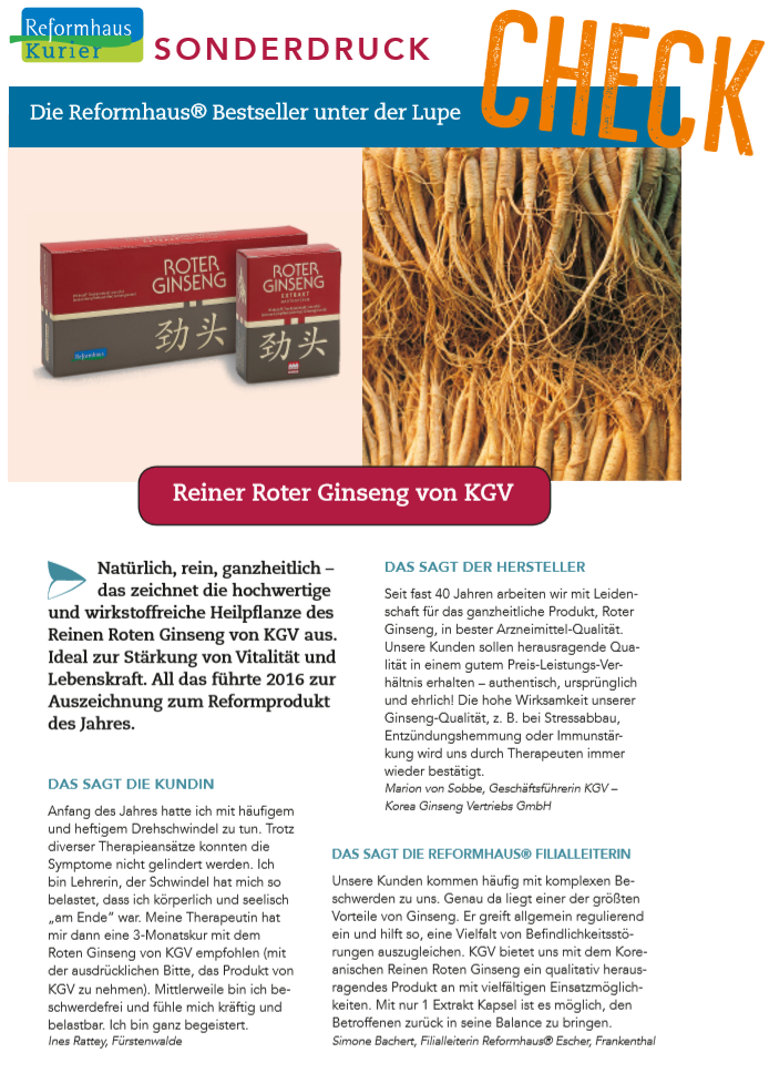 Bestseller - Reiner Roter Ginseng