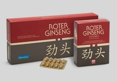 Roter Ginseng Pulverextrakt-Kapseln